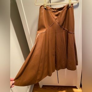 Maeve Mariska Faux Leather Midi Skirt, US 6
